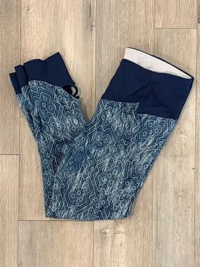 Prana Navy and Light Gray Performance Leggings